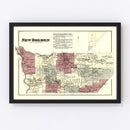 Vintage Map of New Bremen Township, Lewis County, New York 1875