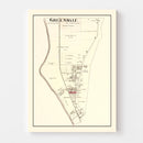 Vintage Map of Greendale, Indiana 1875