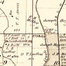 Vintage Map of Lawrenceburgh Township, Dearborn County, Indiana 1875