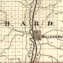 Vintage Map of Holmes County, Ohio 1875