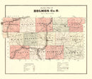 Vintage Map of Holmes County, Ohio 1875