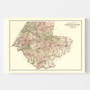 Vintage Map of Sullivan County, New York 1875