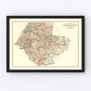 Vintage Map of Sullivan County, New York 1875