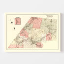 Vintage Map of Rockland Township, Sullivan County, New York 1875