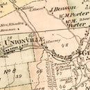 Vintage Map of Neversink Township, Sullivan County, New York 1875