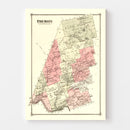 Vintage Map of Fremont Township, Sullivan County, New York 1875