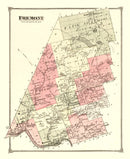 Vintage Map of Fremont Township, Sullivan County, New York 1875