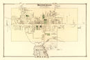 Vintage Map of Monticello Township, Sullivan County, New York 1875