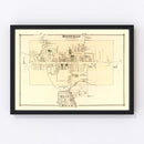 Vintage Map of Monticello Township, Sullivan County, New York 1875