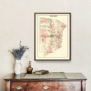 Vintage Map of Mamakating Township, Sullivan County, New York 1875