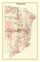 Vintage Map of Mamakating Township, Sullivan County, New York 1875