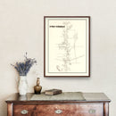 Vintage Map of Port Morris, New Jersey 1876