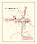 Vintage Map of Summerfield, Ohio 1876