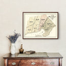 Vintage Map of Passaic, New Jersey 1877