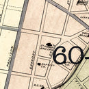 Vintage Map of Passaic, New Jersey 1877