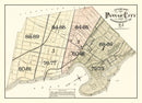 Vintage Map of Passaic, New Jersey 1877