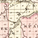 Vintage Map of Saginaw County, Michigan 1877
