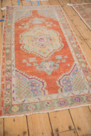 2.5x5 Vintage Distressed Oushak Rug Runner
