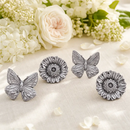 Butterfly and Flower Napkin Rings by Arthur Court Designs