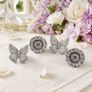Butterfly and Flower Napkin Rings