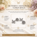 Butterfly and Flower Napkin Rings