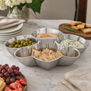 Fleur De Lis Serving Bowl 4 Compartment by Arthur Court Designs