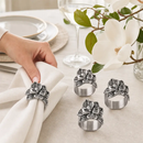 Magnolia Napkin Rings - set of 4 by Arthur Court Designs