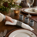 Concho Pattern Napkin Rings Set of 4 by Arthur Court Designs