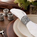 Concho Pattern Napkin Rings Set of 4 by Arthur Court Designs