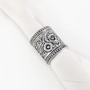 Concho Pattern Napkin Rings Set of 4 by Arthur Court Designs