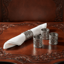 Concho Pattern Napkin Rings Set of 4 by Arthur Court Designs