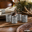 Concho Pattern Napkin Rings Set of 4 by Arthur Court Designs