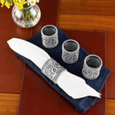 Concho Pattern Napkin Rings Set of 4 by Arthur Court Designs
