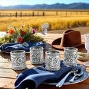 Concho Pattern Napkin Rings Set of 4 by Arthur Court Designs