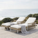 TOPMAX Outdoor All-Weather PE Rattan Chaise Lounge Set of 2 by HouseOfZazla