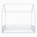 Metal House Bed With Fence And Door by HouseOfZazla