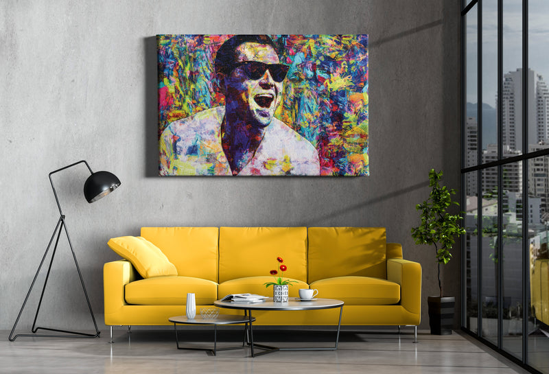 The Wolf of Wall Street 'laughing at life' Poster Leonardo Di Caprio Movie Painting Hand Made Posters Canvas Print Wall Art Home Decor