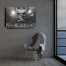 LeBron James Canvas Art – Slam Dunk Lakers Wall Decor