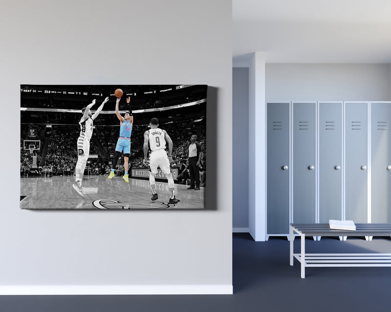 Tyler Herro Clutch vs Wizards Poster Miami Heat Basketball Hand Made Posters Canvas Print Kids Wall Art Home Man Cave Gift Decor