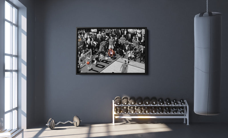 Kawhi Leonard Buzzer Beater Game 7 Poster Toronto Raptors Basketball Hand Made Posters Canvas Print Wall Art Home Decor