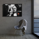 The Godfather Canvas Art – Black & White Wall Decor