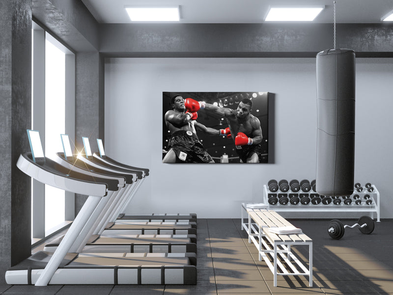 Mike Tyson vs Trevor Berbick Poster  Boxing Hand Made Posters Canvas Print Wall Art Man Cave Gift Home Decor