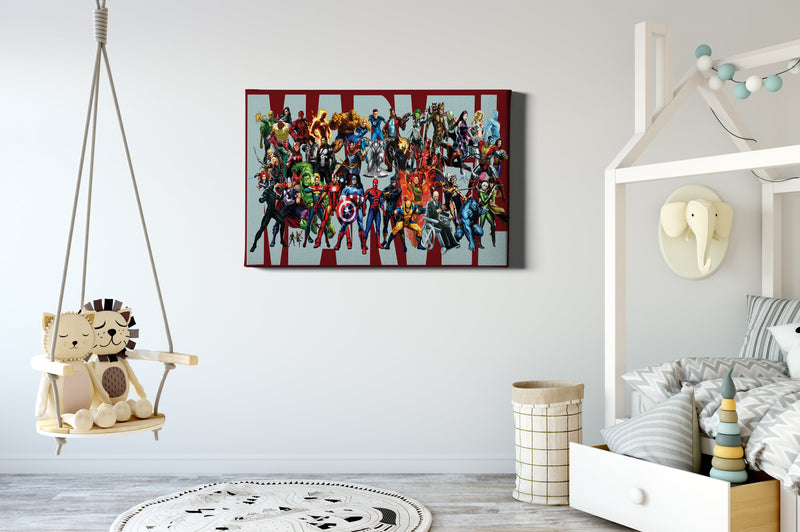 Marvel Superheroes Universe Poster Comics Hand Made Posters Canvas Print Kids Gift Wall Art  Home Decor