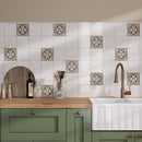 Terracotta Blue Green 6x6 Matte Square Porcelain Tile (19 pack, 4.65 sq ft/case)