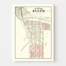 Vintage Map of Sligo, Pennsylvania 1877