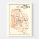 Vintage Map of Falls Church, Maryland 1879