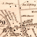 Vintage Map of Falls Church, Maryland 1879