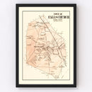 Vintage Map of Falls Church, Maryland 1879