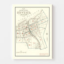 Vintage Map of Oswego, New York 1880