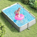 690/978/1158/1617 Gal Outdoor Family Swimming Pool with Metal Frame by LJGDeals